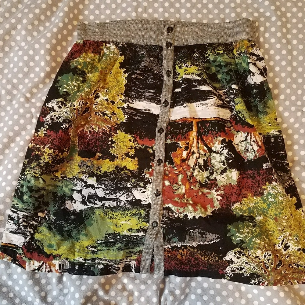 UNIQUE! Arbor print skirt